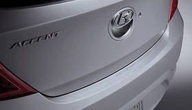Hyundai Accent 2011-2017 Захисна накладка наклейка аплікація на задній бампер Нова Оригінал