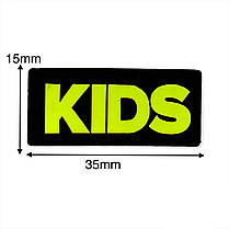 Нашивка Kids 35х15 мм різні кольори, фото 2