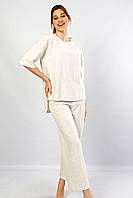 Женская пижама молочная ангора, домашний костюм штаны и кофта, размер 3XL, Vienetta