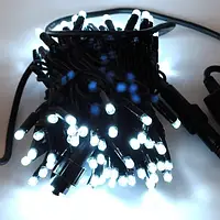 Гирлянда уличная Нить 120 LED FLASH, холодный белый мигающий, 11м, черный провод