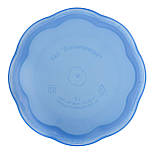 Миска пластикова 5 літрів прозора синя (індиго) Ø 29 см h=12 см (ПолімерАгро), фото 3