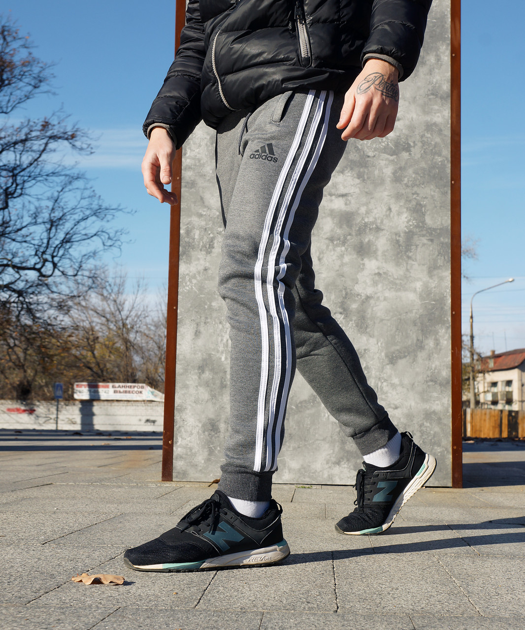 РОЗПРОДАЖ! Чоловічі утеплені (на флісі) спортивні штани Nike сірі S