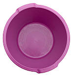 Таз пластиковий 19 літрів малиновий Ø 44 см h=22 см (ПолімерАгро), фото 2