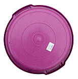 Таз пластиковий 19 літрів малиновий Ø 44 см h=22 см (ПолімерАгро), фото 3