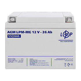 Акумулятор мультигелевий AGM LPM-MG 12V - 26 Ah LogicPower 6557