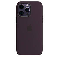 Чехол Apple Silicone Case iPhone 14 Pro Max MagSafe OEM Original 1:1 (Elderberry) Темно-Фиолетовый