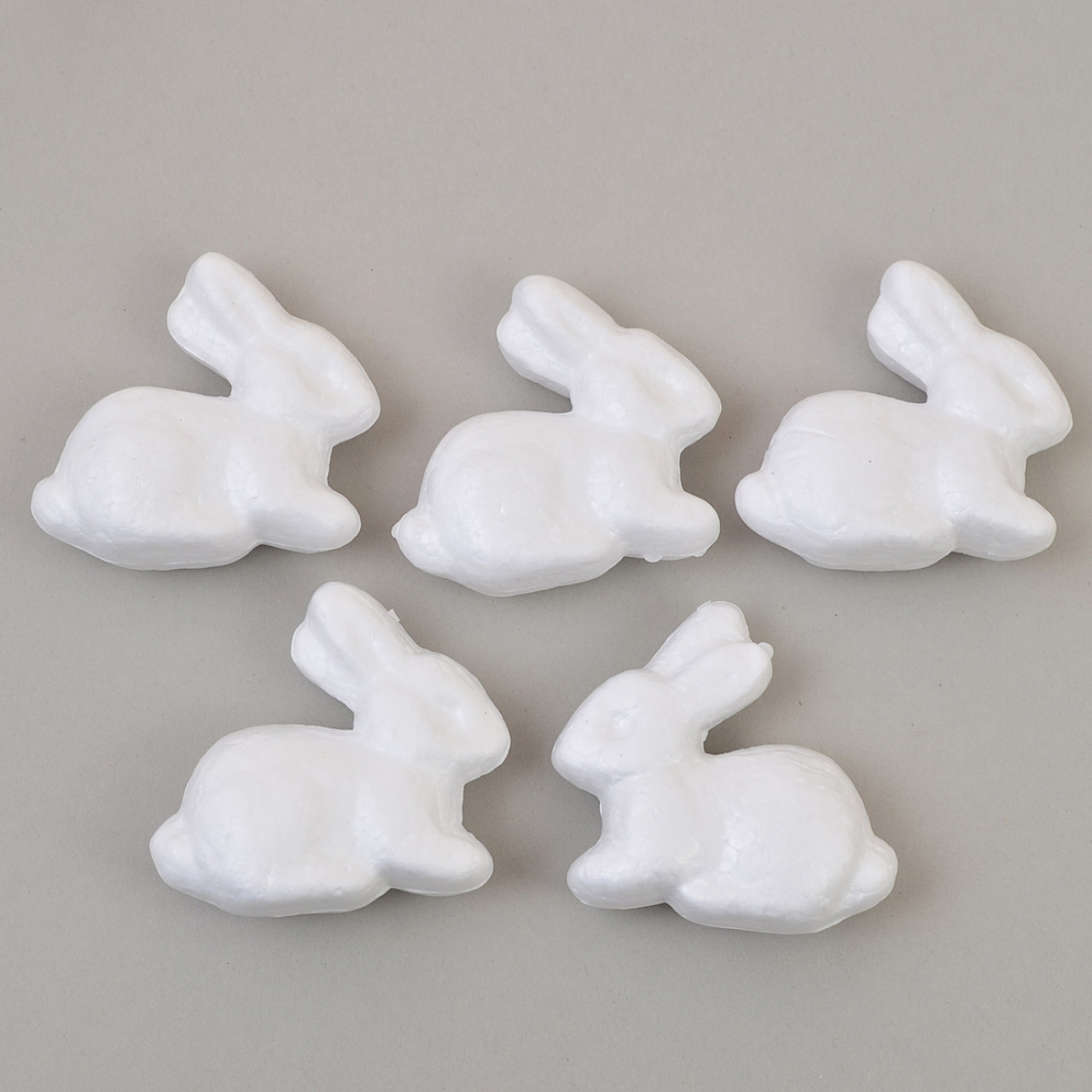 Набір пінопластових фігур "Little rabbit", 5шт/уп., 6,5 см. SANTI