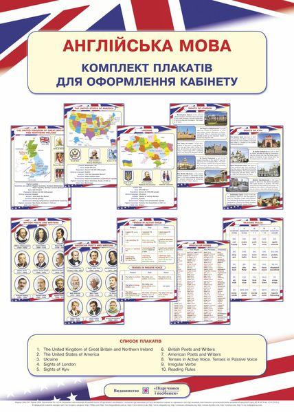 Комплект плакатів для оформлення кабінету Англійської мови