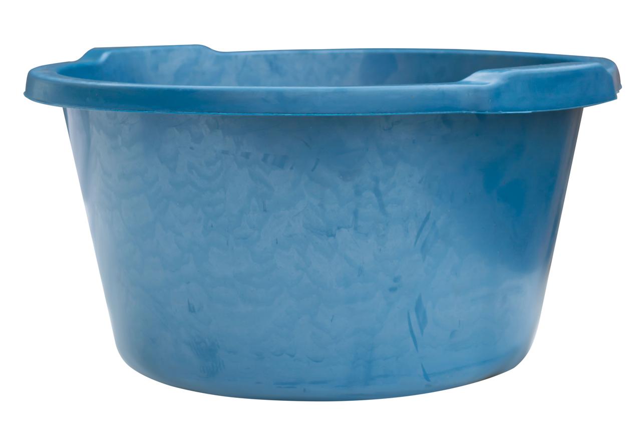 Таз пластиковий 19 літрів блакитний Ø 44 см h=22 см (ПолімерАгро)