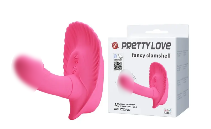 Стимулятор клітора PRETTY LOVE — FANCY CLAMSHELL APP 10 режимів вібрації, фото 1