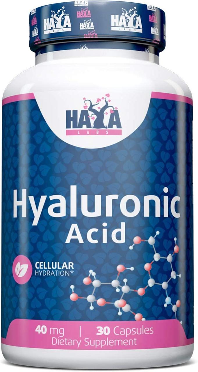 Гіалурована кислота Haya Labs Hyaluronic Acid 40 mg 30 caps