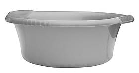 Таз пластиковий харчовий 16 літрів круглий металік Ø 45.5 см h=16.5 см (ПолімерАгро)