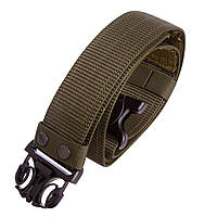 Ремень тактический пояс тактический Zelart Tactical Belt Action 5545 размер 120x5,5см Olive