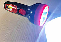 Аккумуляторный перезаряжаемый фонарик TUN LED 1W+2W COB 230V 50Hz 90Lm черно-красный