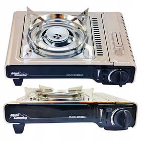 Портативна газова плита Alpen Camping Mount Everest, чорна