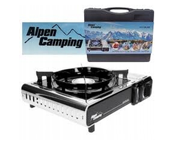 Портативна газова плита Alpen Camping MontBlanc, валіза, 2200 Вт