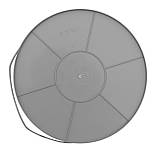 Відро пластикове 17 літрів з металевою ручкою металік Ø 33 см h=28 см (ПолімерАгро), фото 3