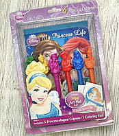Набір для творчості Princess від Disney, дитячий набір олівців Дісней принцеси для дівчаток