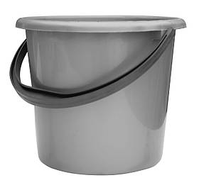 Відро пластикове 5 літрів харчове металік Ø 23 см h=20 см (ПолімерАгро)