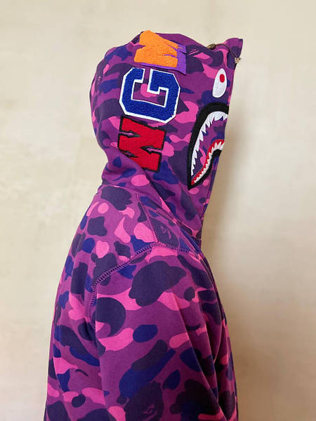 Bape violet hoodie hotsell