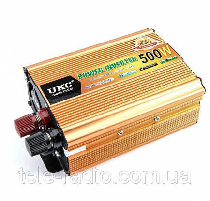 Перетворювач напруги інвертор UKC 500W 12V-220 V (Модифік.синус)