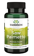 Со Пальметто(Пальма сереноа) - Добавка для простати від Swanson (Saw Palmetto), 540 мг, 100 капсул