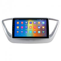Штатна магнітола 9" IPS Lesko Hyundai Solaris II 2017-2020 2/32Gb CarPlay 4G Wi-Fi GPS Prime Хюндай Солярис, фото 3