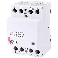 Контактор ETI 2464020 White RD 40-31 4P 40A 230V AC/DC 3NO+1NC