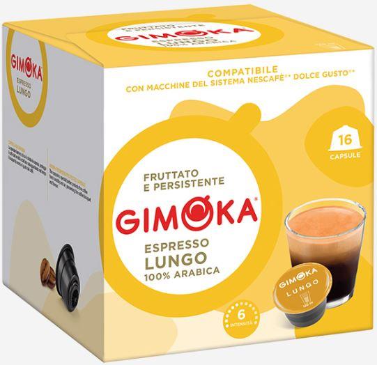 Кава в капсулах Дольче Густо — Dolce Gusto Gimoka Caffe Lungo (Коробка 16 КАПСУЛ)