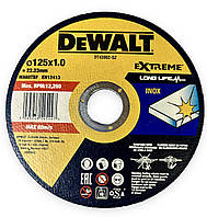 Круг отрезной по металлу DeWalt Inox Fastcut 125мм 1.0мм