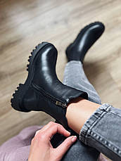 Черевики зимові челсі жіночі CHELSEA ITTS 2023 чорні 37р., фото 2