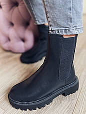 Черевики зимові челсі жіночі CHELSEA ITTS 2023 чорні 37р., фото 4