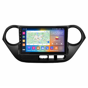 Штатна магнітола 9" Lesko для Hyundai i10 II 2013-2016 2/32 Gb CarPlay 4G Wi-Fi GPS Prime Хюндай, фото 1