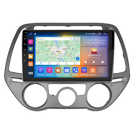 Штатна магнітола 9" Lesko для Hyundai i20 I Рестайлінг 2012-2014 2/32Gb CarPlay 4G Wi-Fi GPS Prime Хюндай, фото 1