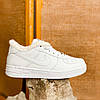 Чоловічі зимові кросівки Nike Air Force Reflect White (Білі) Взуття Найк Аір Форс Китай низькі шкіра хутро, фото 3