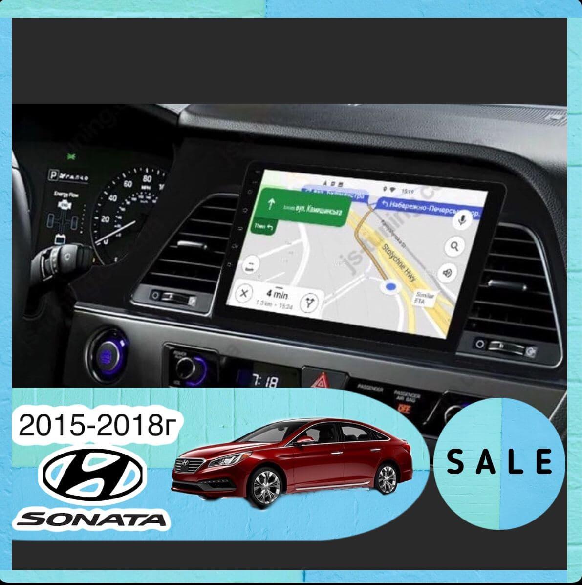 Штатная магнитола Hyundai Sonata VII LF Android 2014 2017 c экраном 9" 2 16 Gb 4G Wi-Fi GPS Хюндай Соната - фото 1 - id-p1712454053