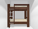 Ліжко дитяче двоярусне без шухляд 150*70 ціна без матрасів, фото 2