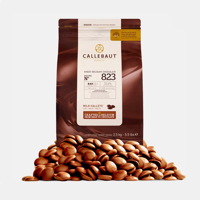 Шоколад молочний 33,6% Barry Callebaut 823 1 кг,ЄС, фото 1