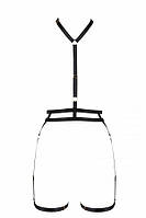 Портупея-стрепи з подвійним ремінцем DENIRA black XXL/XXXL - Passion Exclusive SO2522