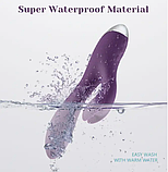 Подвійний вібратор кролик, клиторально вагінальний стимулятор, інтимні іграшки багатофункціональні, фото 7