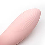Вакуумний вібратор KISTOY Tina Mini Light Pink, вагінально-кліторальний, фото 5