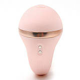 Вакуумний вібратор KISTOY Tina Mini Light Pink, вагінально-кліторальний, фото 7
