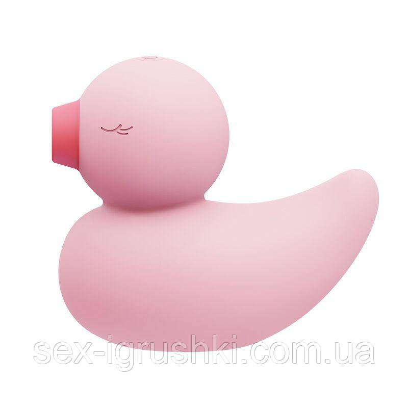 Вакуумний вібратор-качечка CuteVibe Ducky Pink SO6553