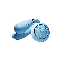 Смартвібратор для пар Zalo Fanfan set Royal Blue, пульт ДК SO6671