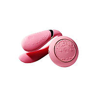 Смартвібратор для пар Zalo Fanfan set Rouge Pink, пульт ДК SO6672