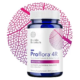 Proflora™4R Пробіотичний комплекс для відновлення кишечника, 30 капс., строк до 01/2027