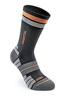 Компресійні шкарпетки спортивні короткі, сіро-жовтогарячі Relaxsan 801 GO Sport Socks (Італія)