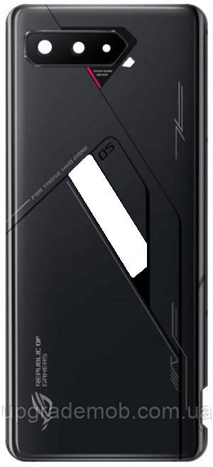 Задня кришка Asus ROG Phone 5s ZS676KS чорна Phantom Black оригінал + скло камери, фото 1