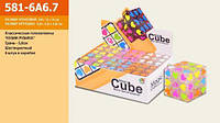 Кубик 581-6A6. (цена за кубик) размер куб 5,8 см, в кор . 18*12*6см