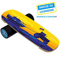 Балансборд InGwest Баланс борд UkTT (Balance Board Training System) с прорезиненным роллером